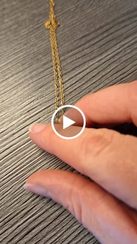 Customer photo review of Amethyst Necklace - Heart Medallion, Silver Plated
