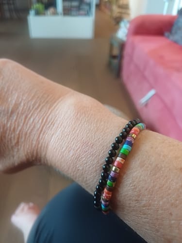 Customer photo review of 7 Chakra Energy Bracelet - Jaspis