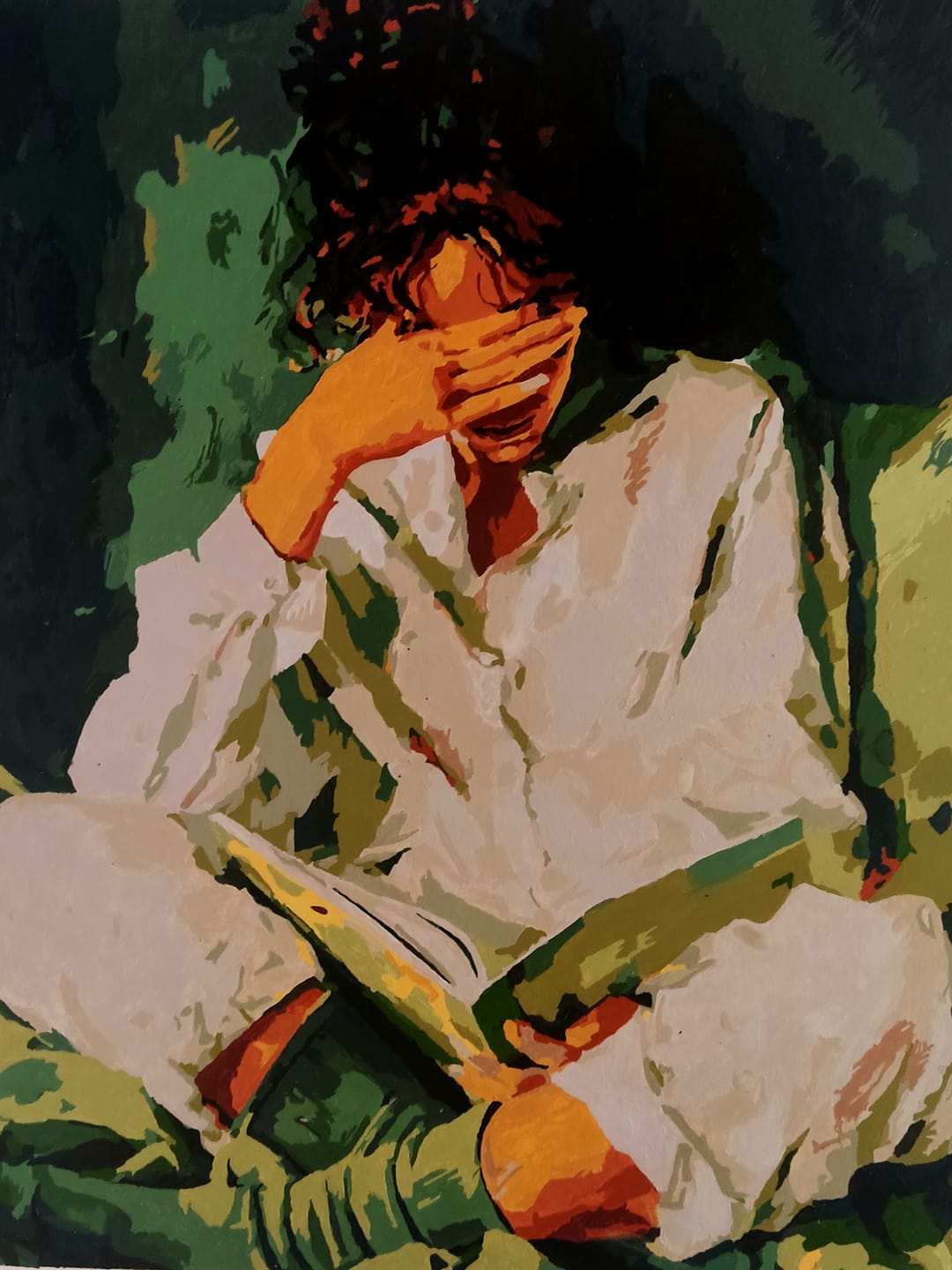 Customer photo review of Reading time | Paint by Number