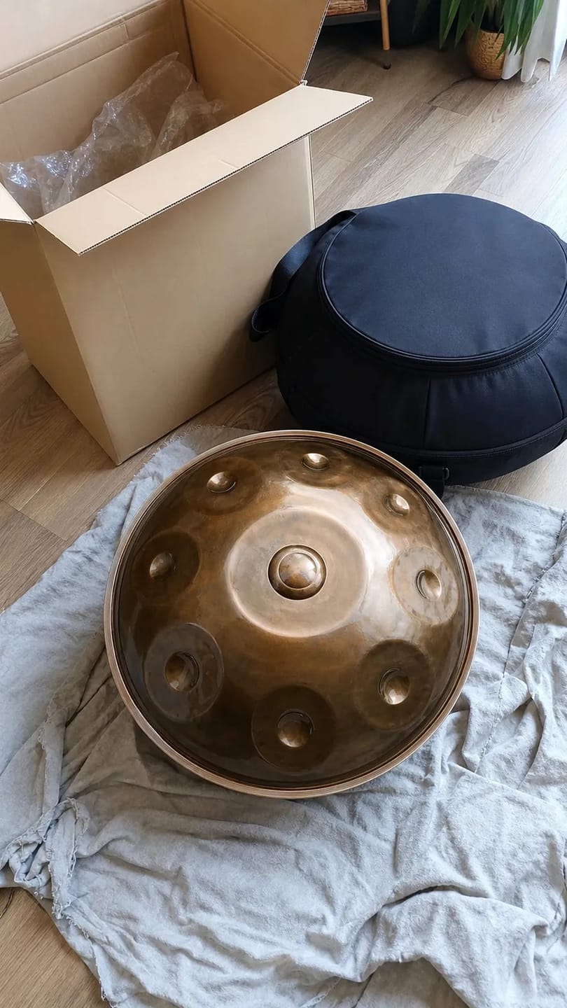 Customer photo review of Handpan Palm-Zen F Kurd 9 Noten – handgestimmt