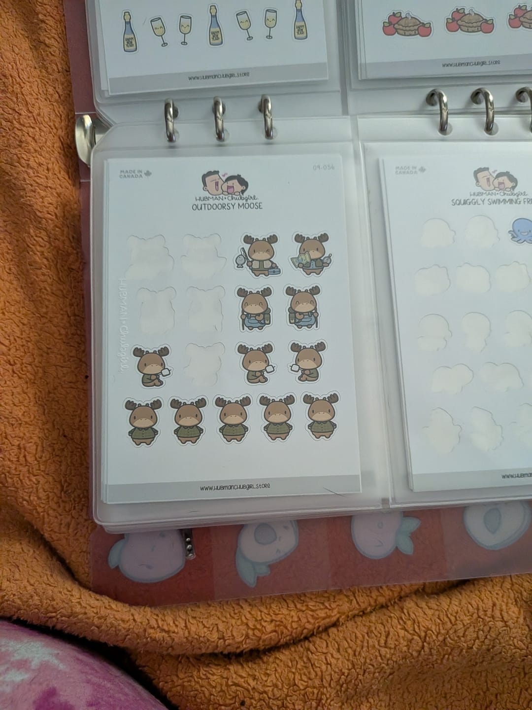 Customer photo review of Outdoorsy Moose Planner Stickers