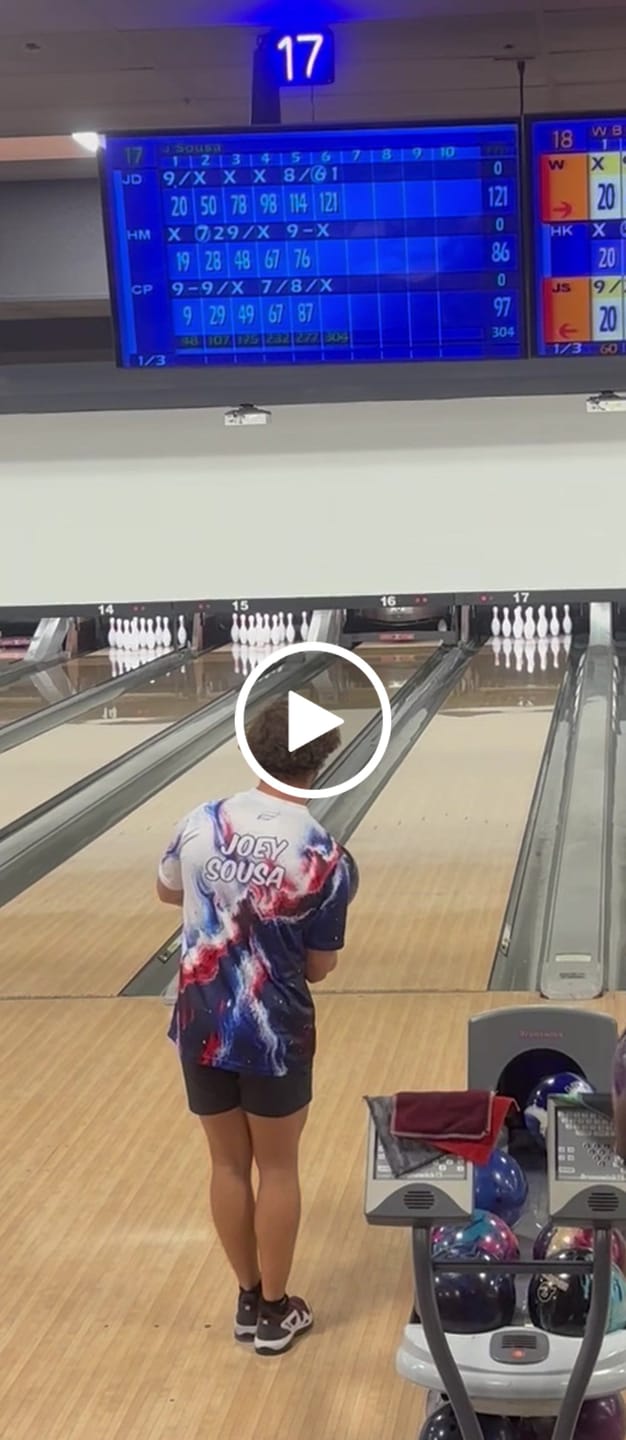 Customer video review of Cosmic Nebula - RWB - Bowling Jersey