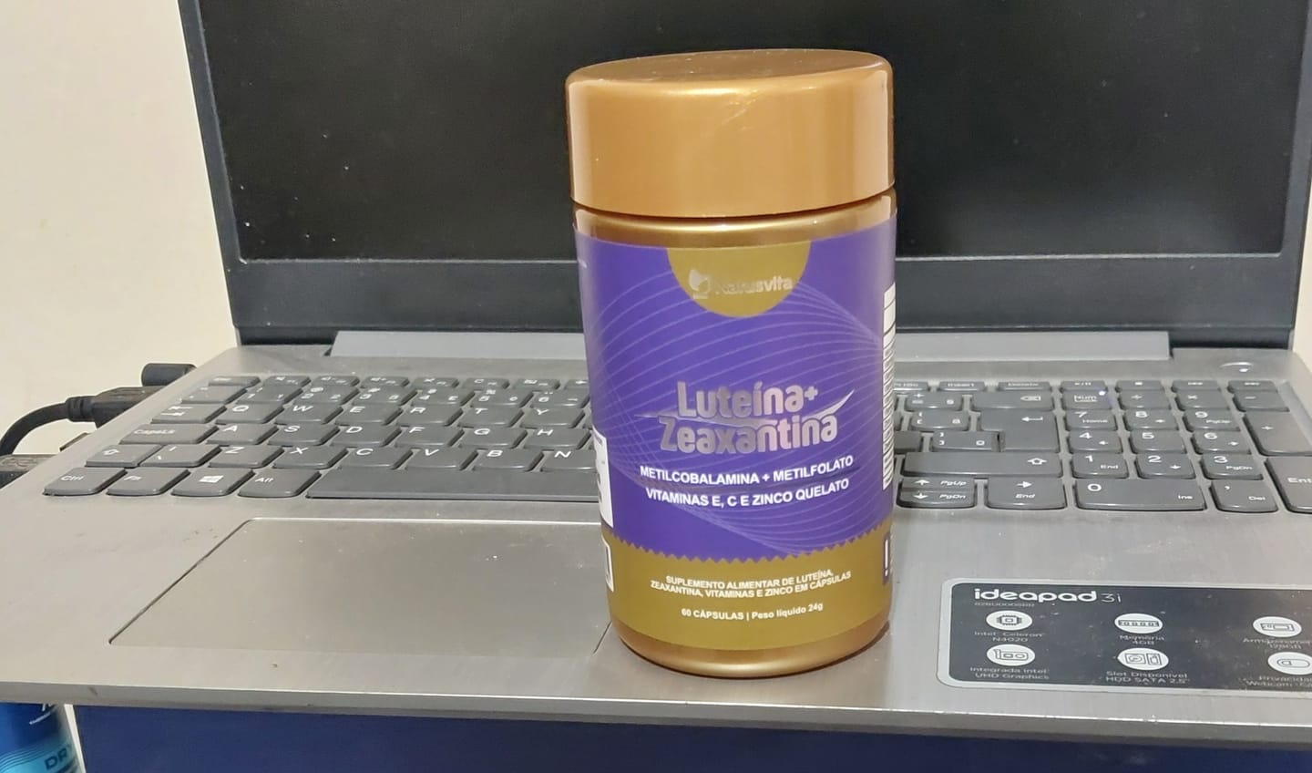 Customer photo review of Luteína e Zeaxantina, Vitamina A, E, C e Zinco Quelato