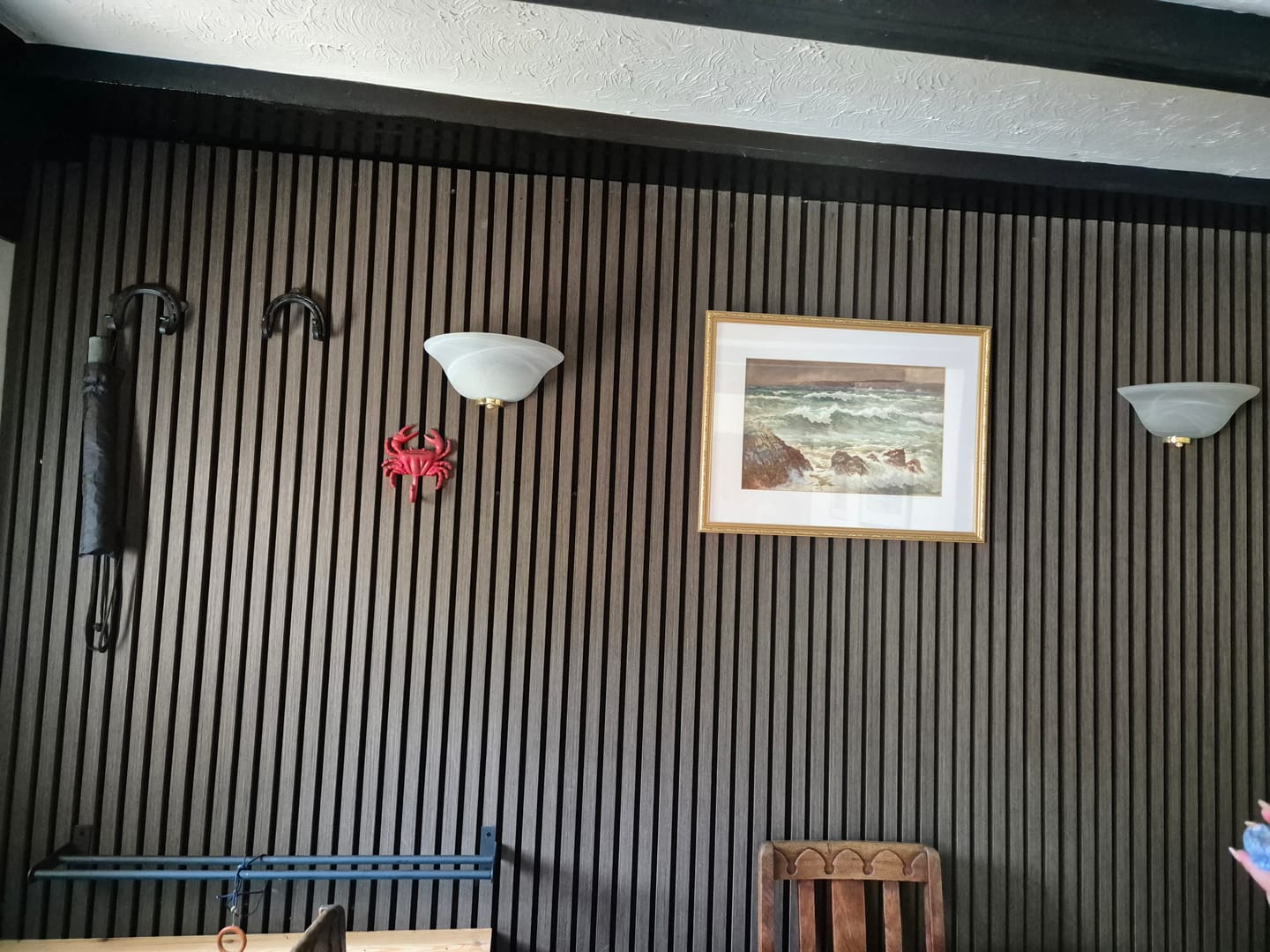 Customer photo review of Acoustic Slat Panel - Smoked Walnut