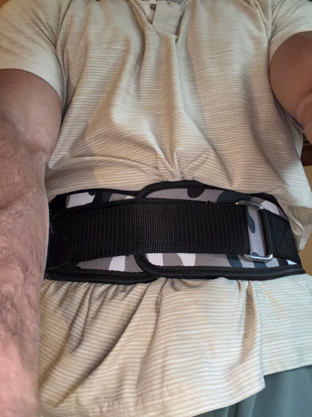Customer photo review of 4.5" Weightlifting Belt
