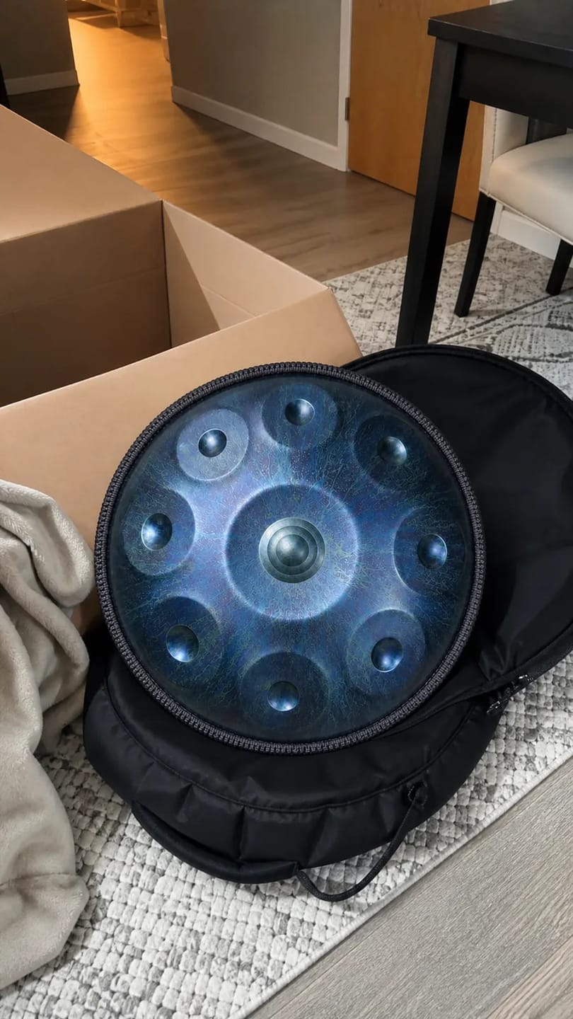 Customer photo review of Handpan Stars D-Moll 10 Noten – Blau