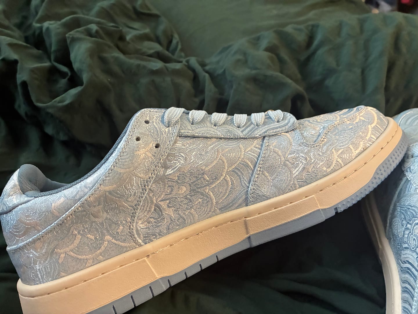 Customer photo review of Nihonga inspired Silk Sneakers
