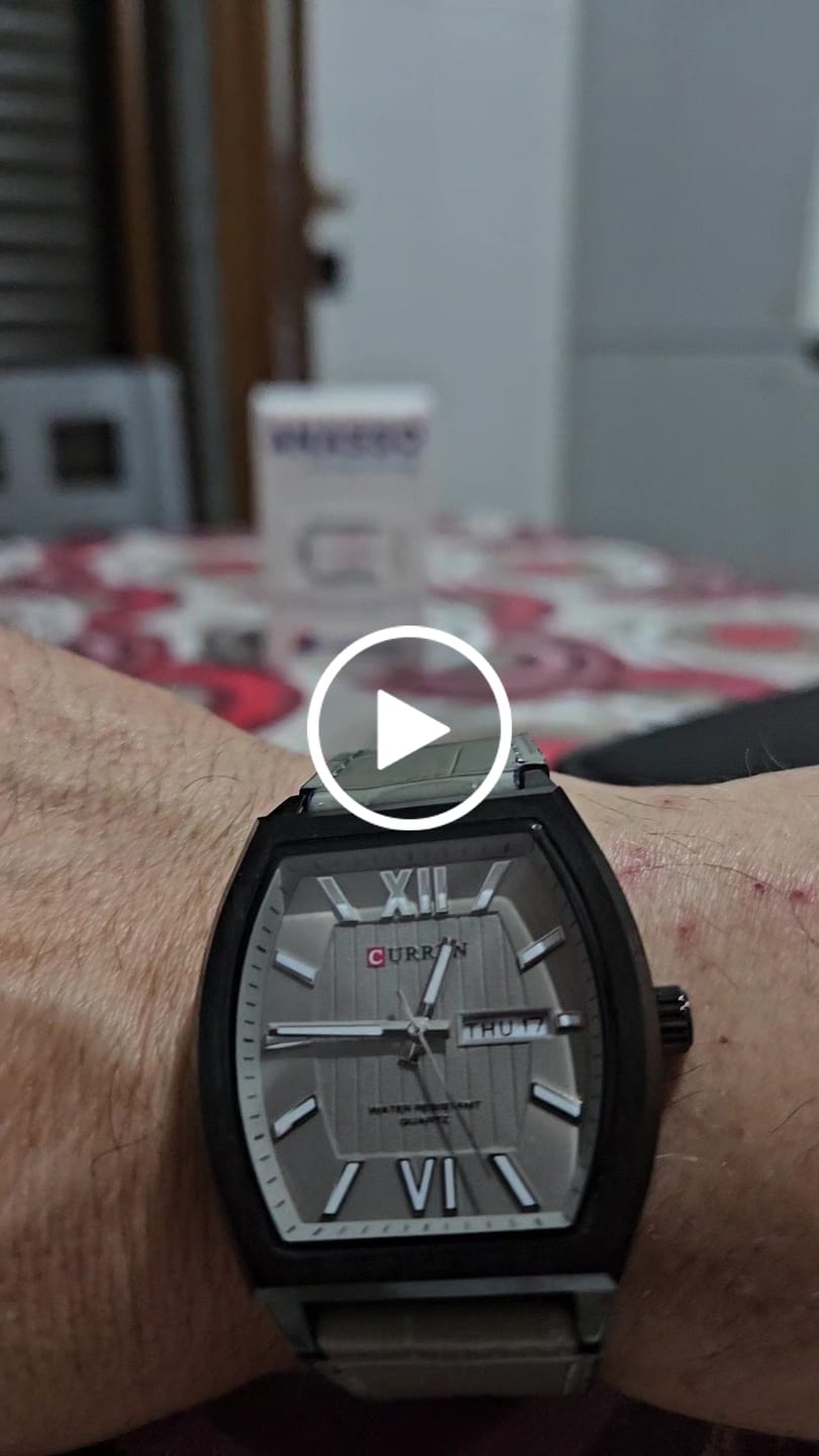 Customer video review of Curren Prestige® orologio uomo pelle