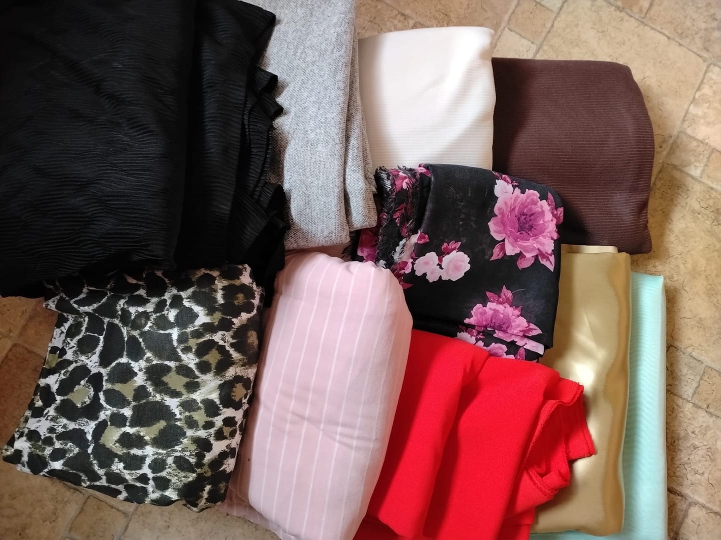 Customer photo review of '50p A Metre' Mixed Fabric Bundle (30 Metres)