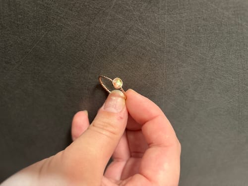 Customer photo review of Moonstone Ring - Eye