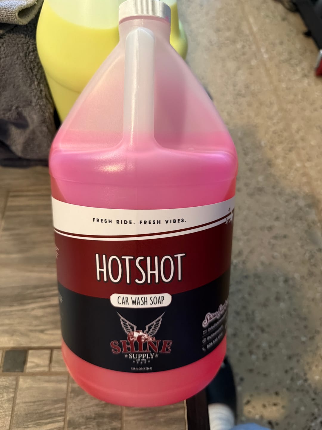 Customer photo review of Hotshot High-Foam Car Wash Soap - Gallon