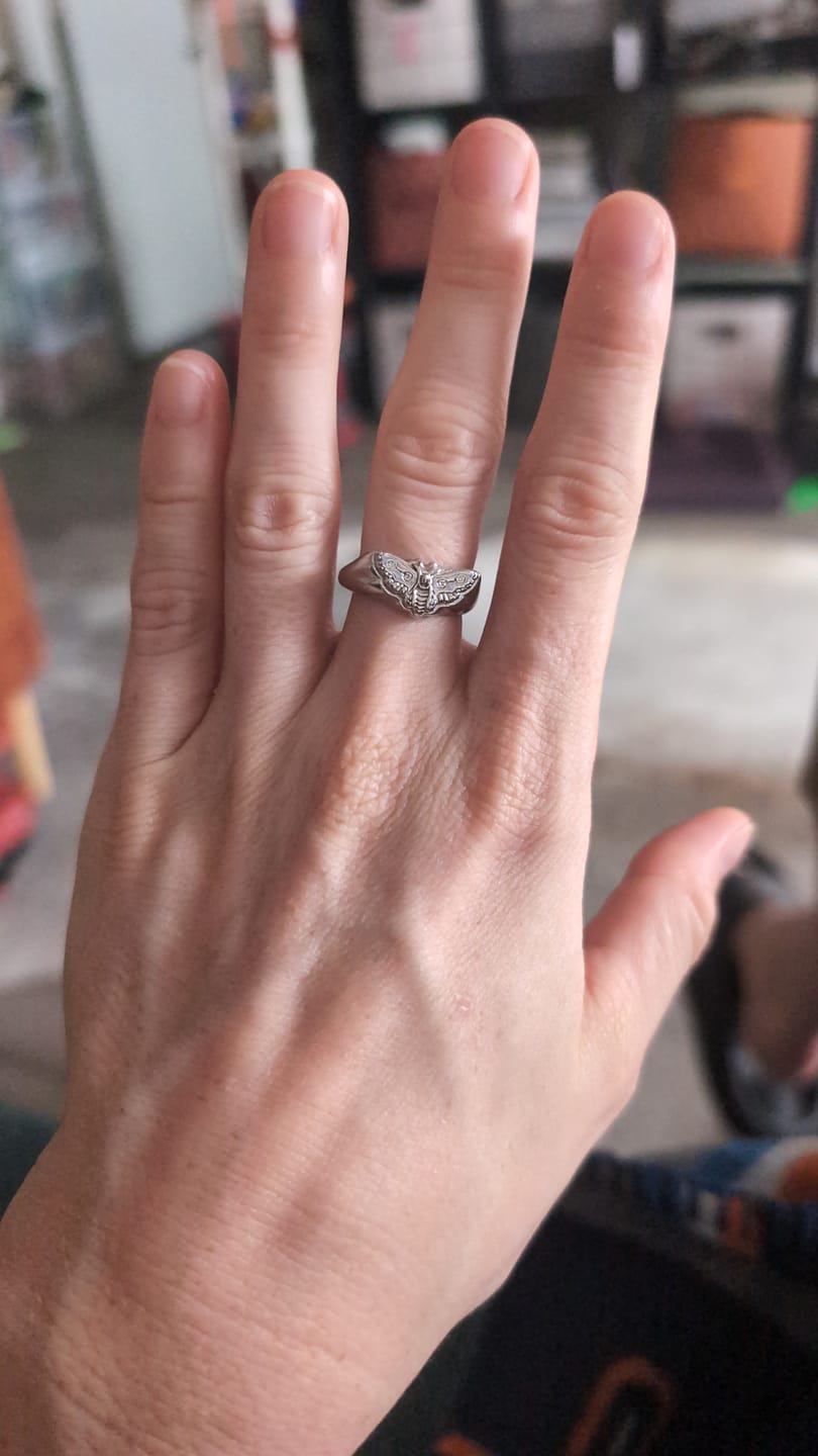 Customer photo review of MOTH RING