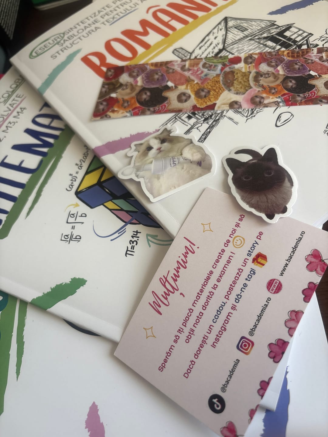 Customer photo review of Pachet Bacalaureat (Română + Matematică + Geografie) Bacademia
