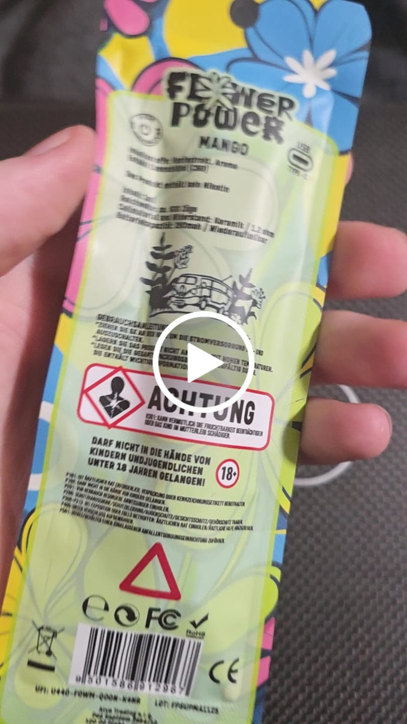 Customer video review of 🥭Flower Power Vape Mango Superior Blend
