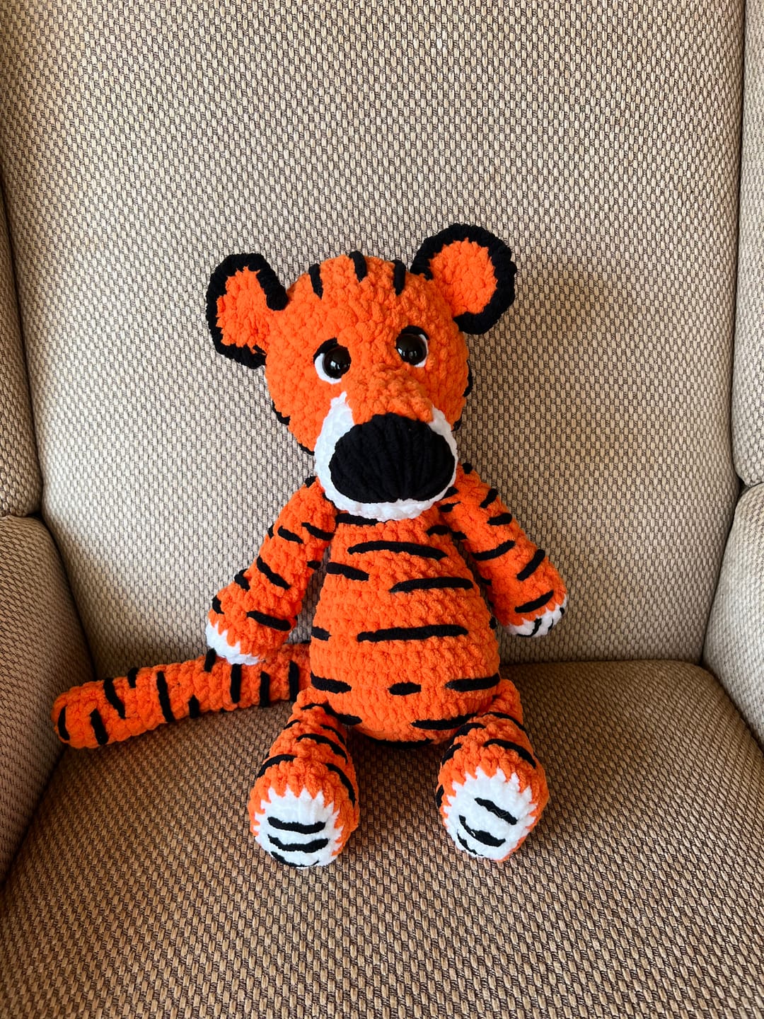 Customer photo review of Crochet Tiger Plushie Pattern PDF