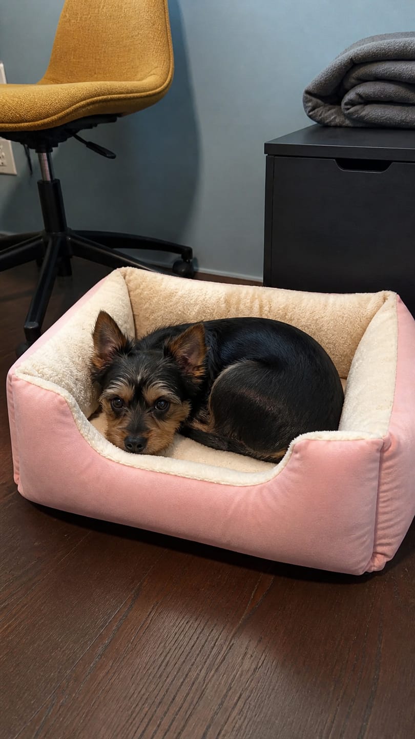 Customer photo review of Cozy Haven Pet House & Bed