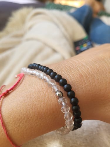 Customer photo review of Moonstone Bracelet - Natural Pearls