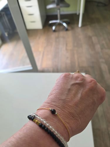 Customer photo review of Obsidian Bracelet