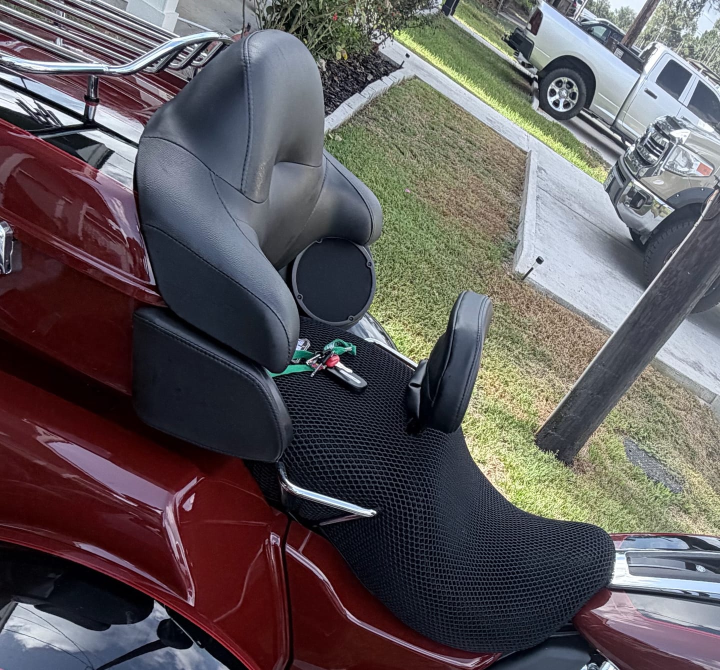 Customer photo review of Wind Rider Seat Cover