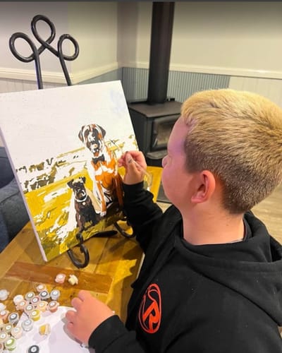 Customer photo review of Pet Custom Paint by Numbers