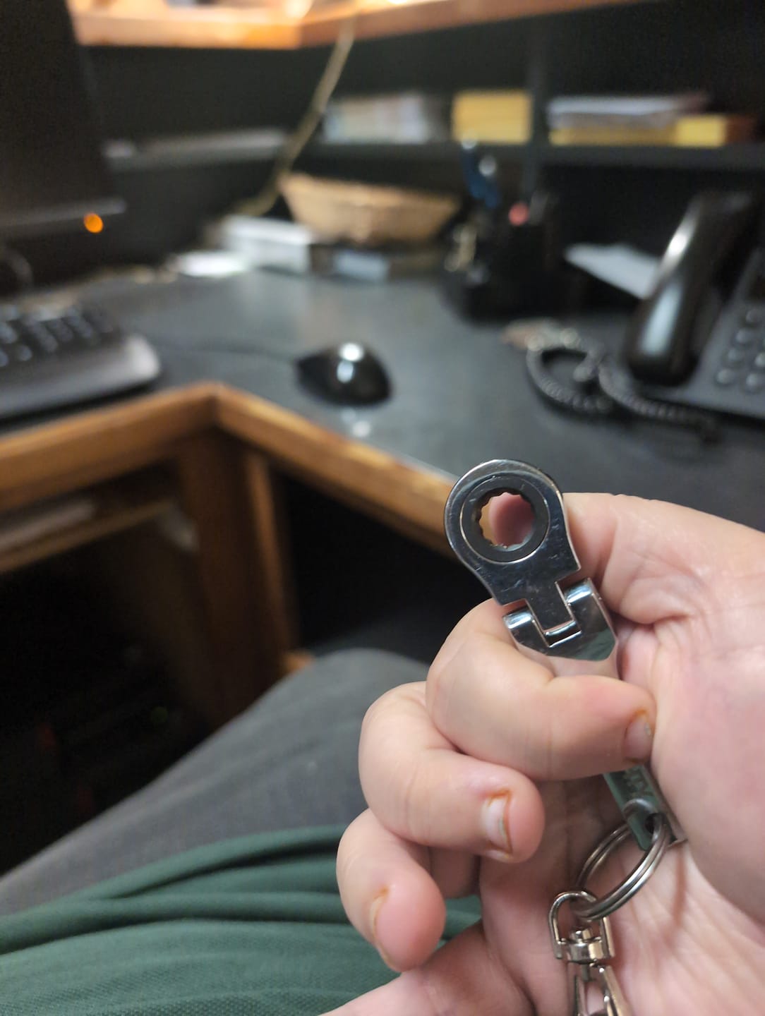 Customer photo review of 80Eighty® 10mm Wrench Keychain