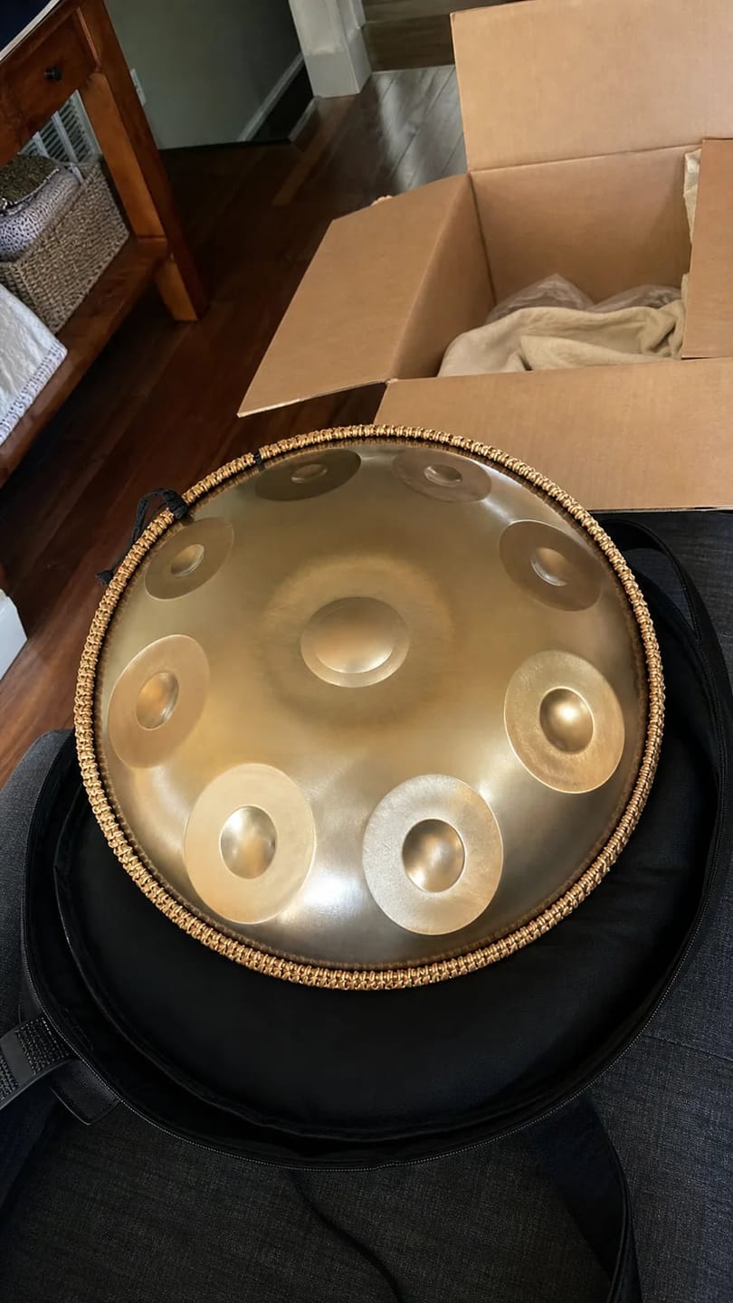 Customer photo review of Handpan Kurd D-Moll 17 Noten doppelseitig – mit Gong-Skala