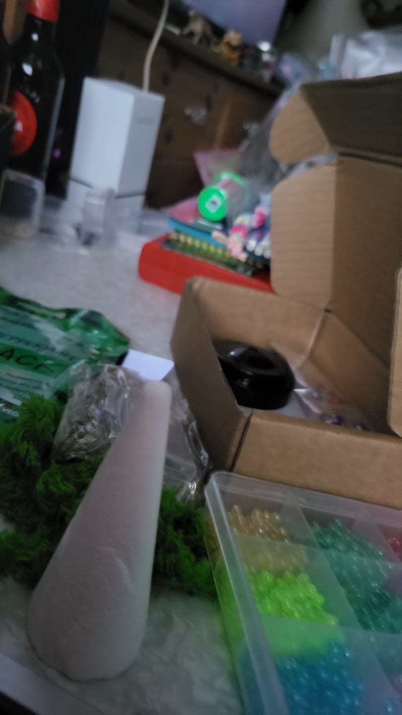 Customer photo review of 🎄✨ DIY Beaded Christmas Tree Kit – 🎅Create Your Own Sparkling Holiday Decoration