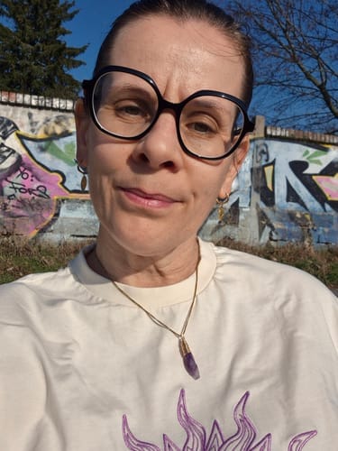 Customer photo review of Amethyst Necklace - Elegant Pendant