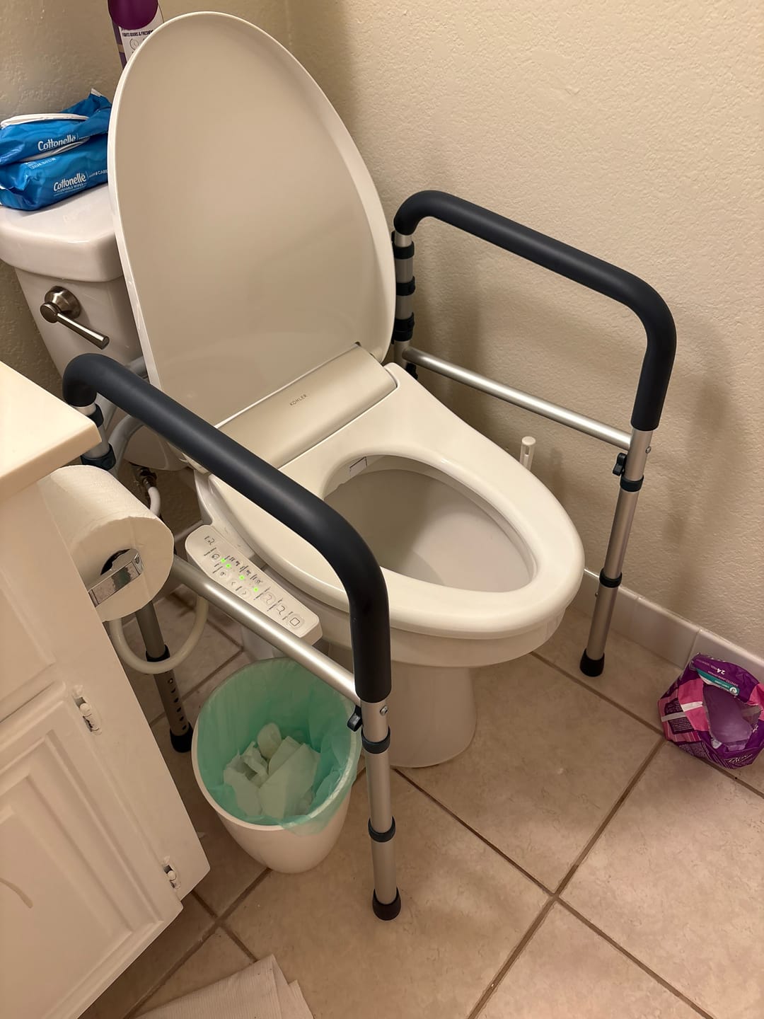 Customer photo review of Toilet Safety Rail (350lb)