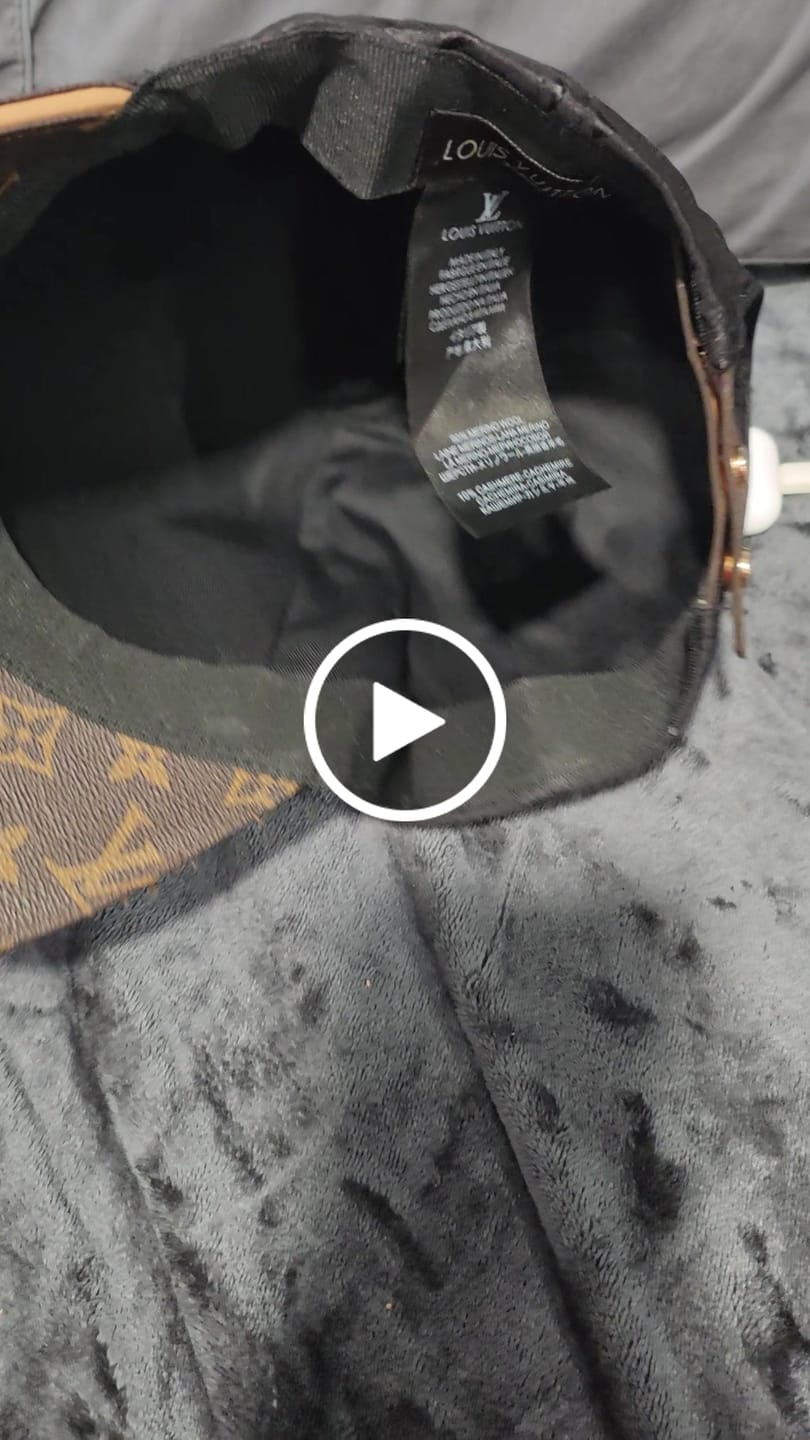 Customer video review of Monogram Print Adjustable Baseball Cap