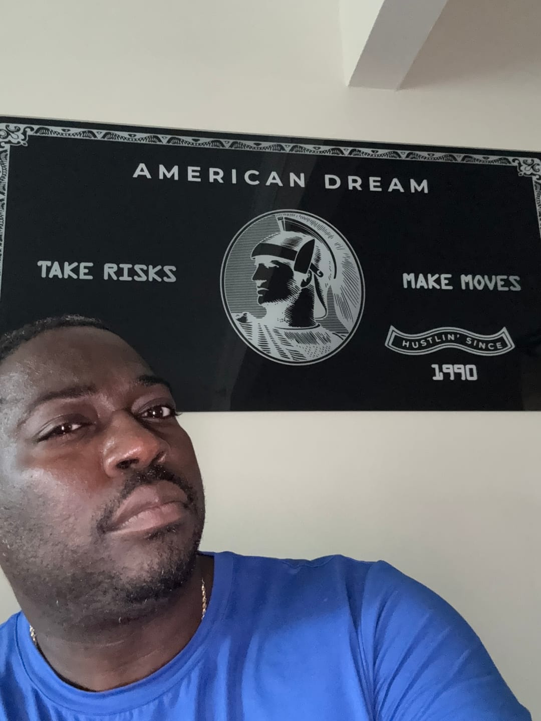 Customer photo review of "American Dream" Card - Take Risks Make Moves
