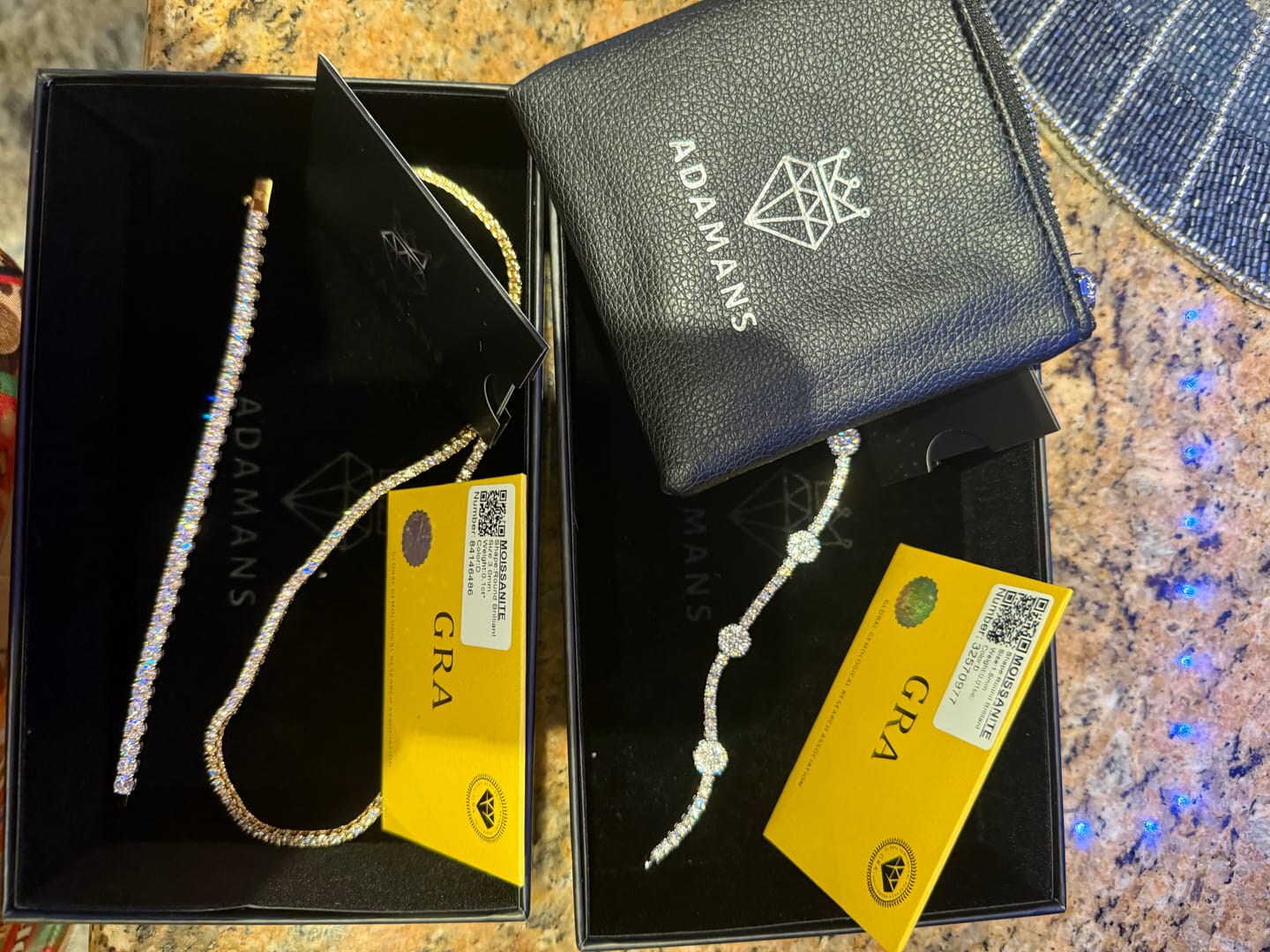Customer photo review of 3mm Moissanite Tennis Chain - 18k Vermeil - D COLOR - VVS1