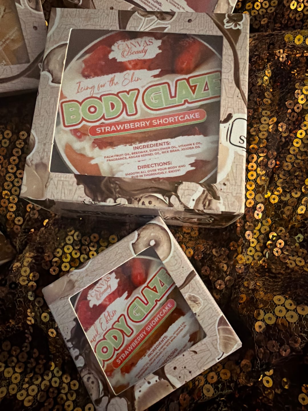 Customer photo review of BODY GLAZE: STRAWBERRY SHORTCAKE