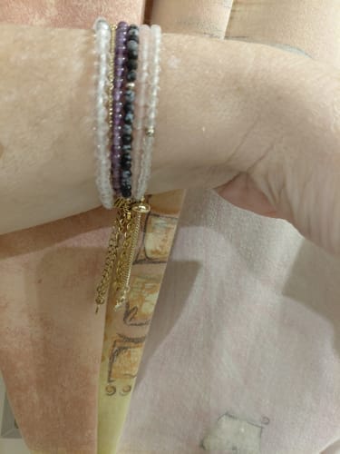 Customer photo review of Moonstone Pearl Bracelet