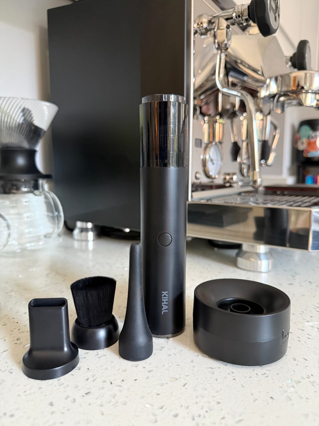 Customer photo review of The Barista Air Wand™ | Precision 2-in-1 Grinder Vacuum & Blower