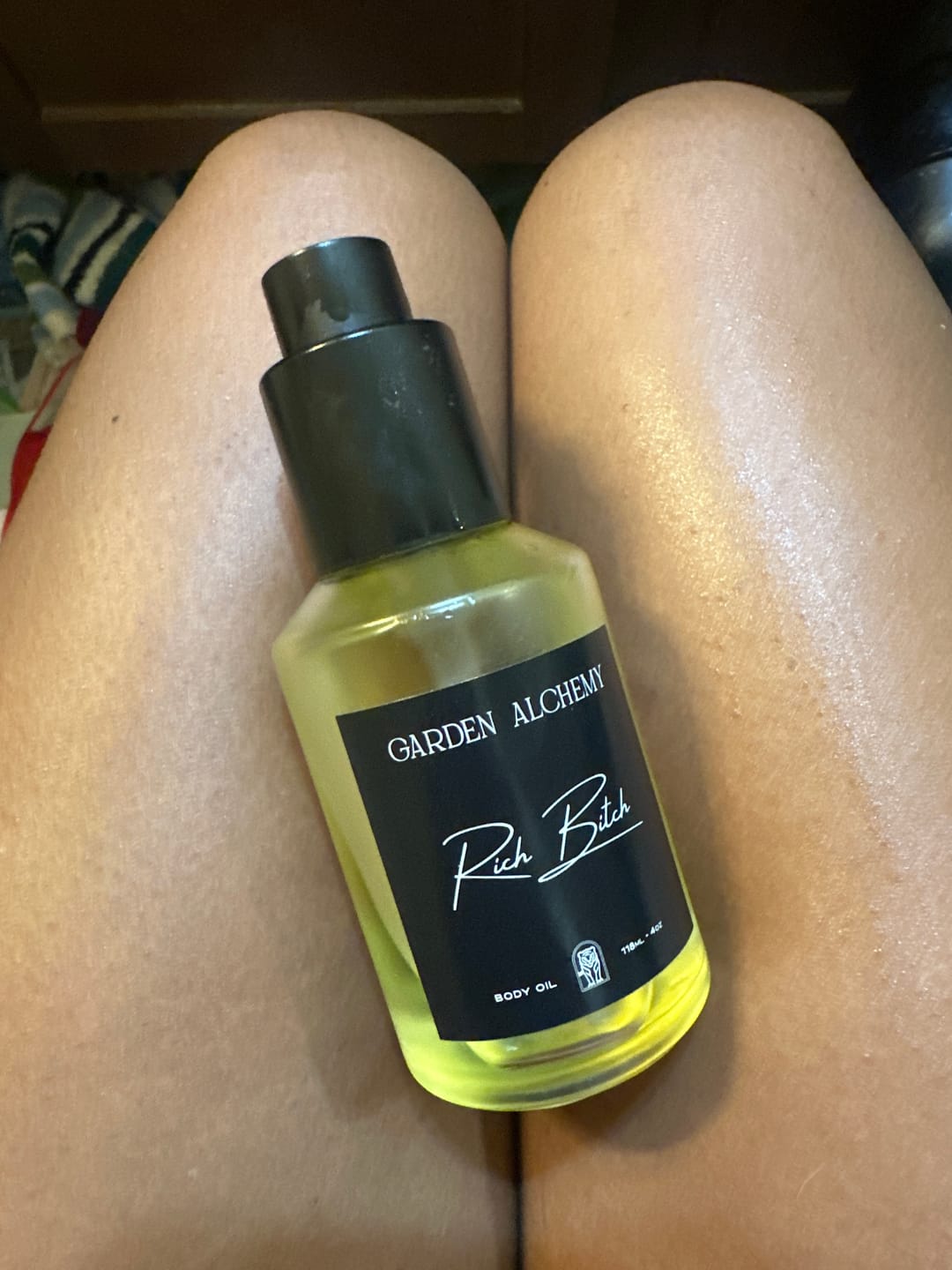 Customer photo review of RICH BITCH BODY OIL (the return of the OG 1st formula)