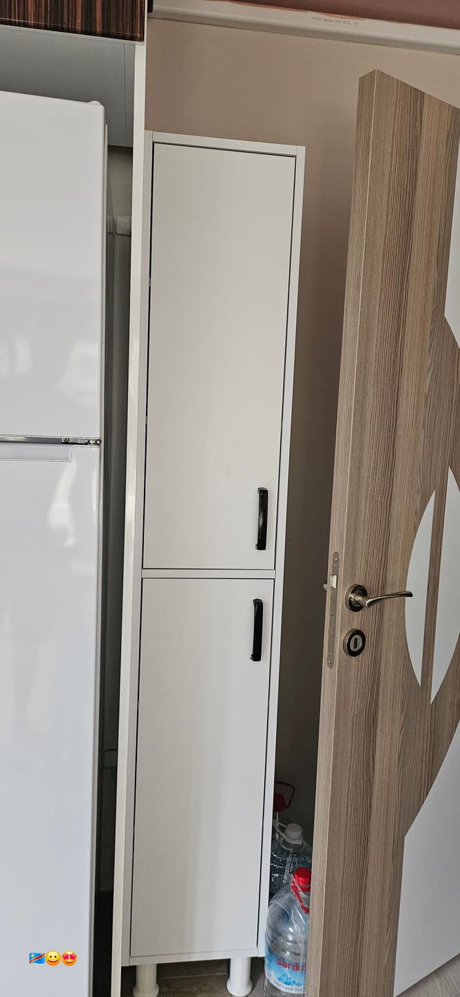 Customer photo review of Rani F1 Çok Amaçlı Dolap 2 Kapaklı 6 Raflı Banyo Kiler Mutfak Dolabı Beyaz M1