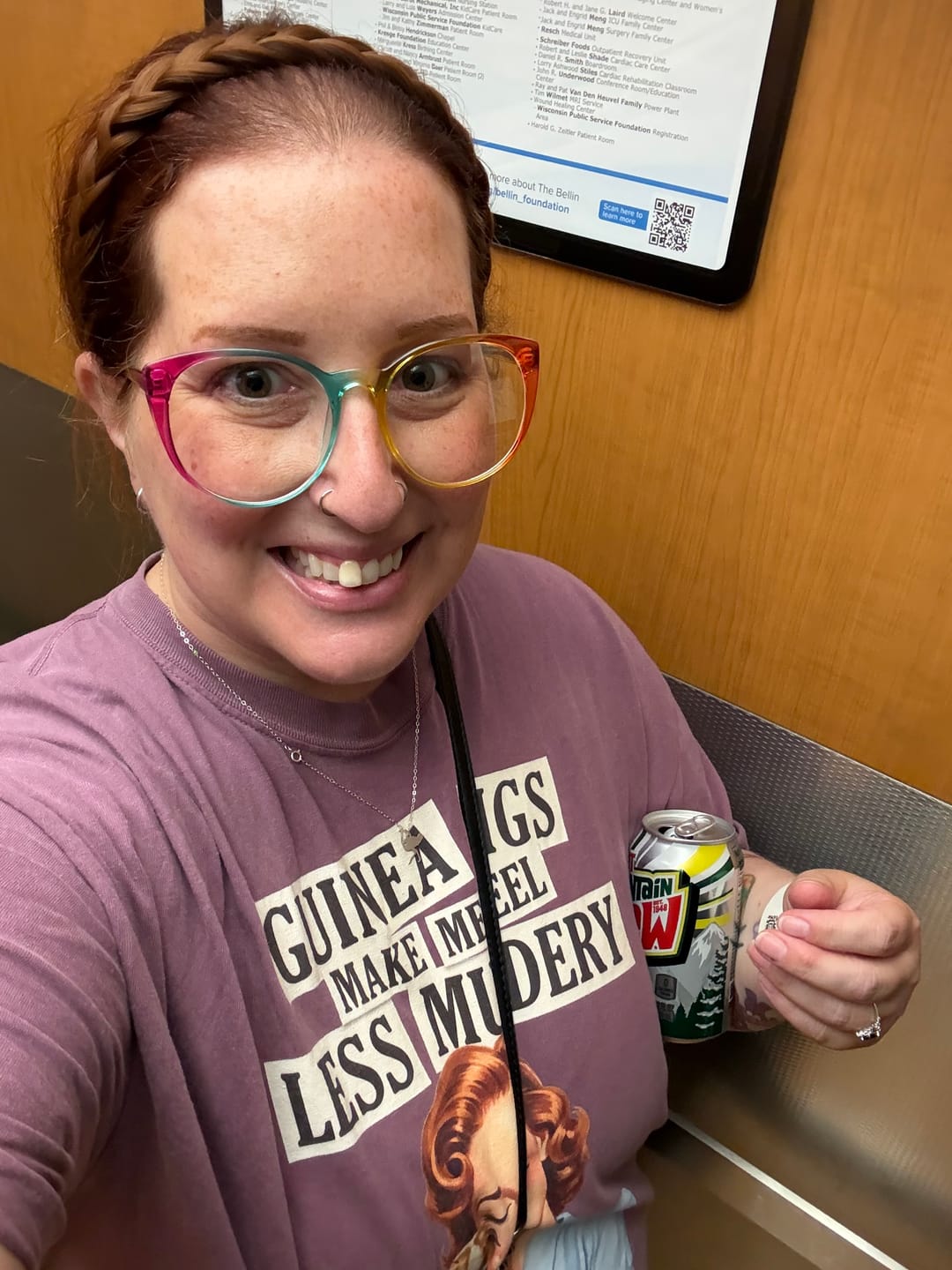 Customer photo review of Less Murdery T-shirt