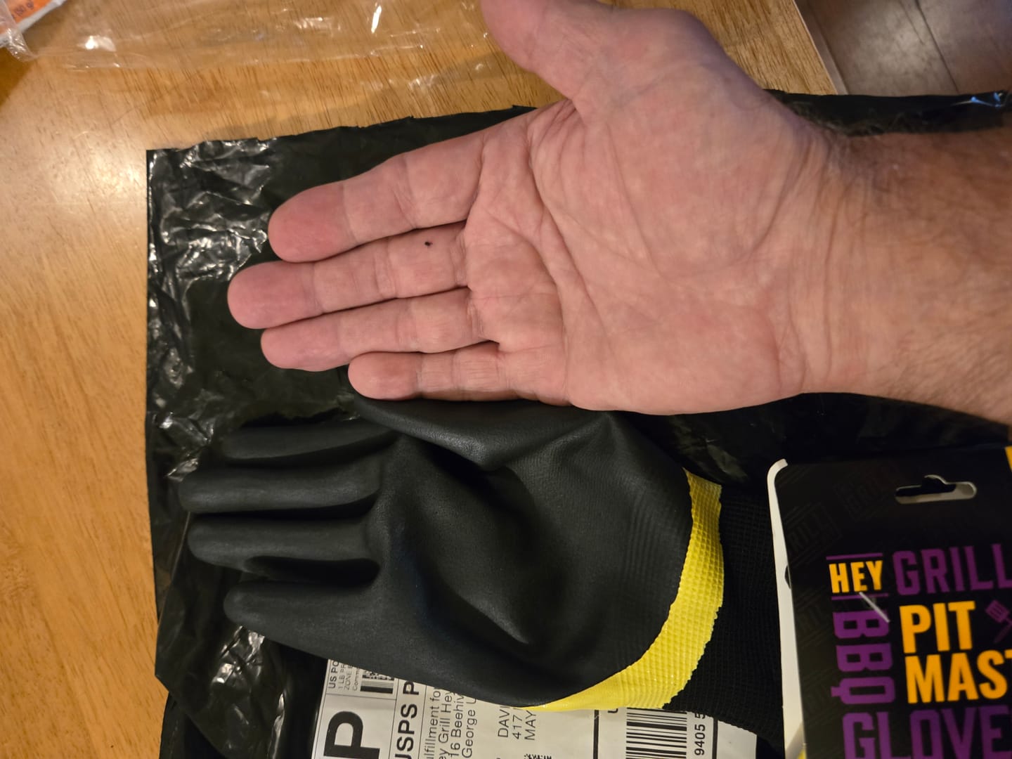Customer photo review of Pitmaster Gloves