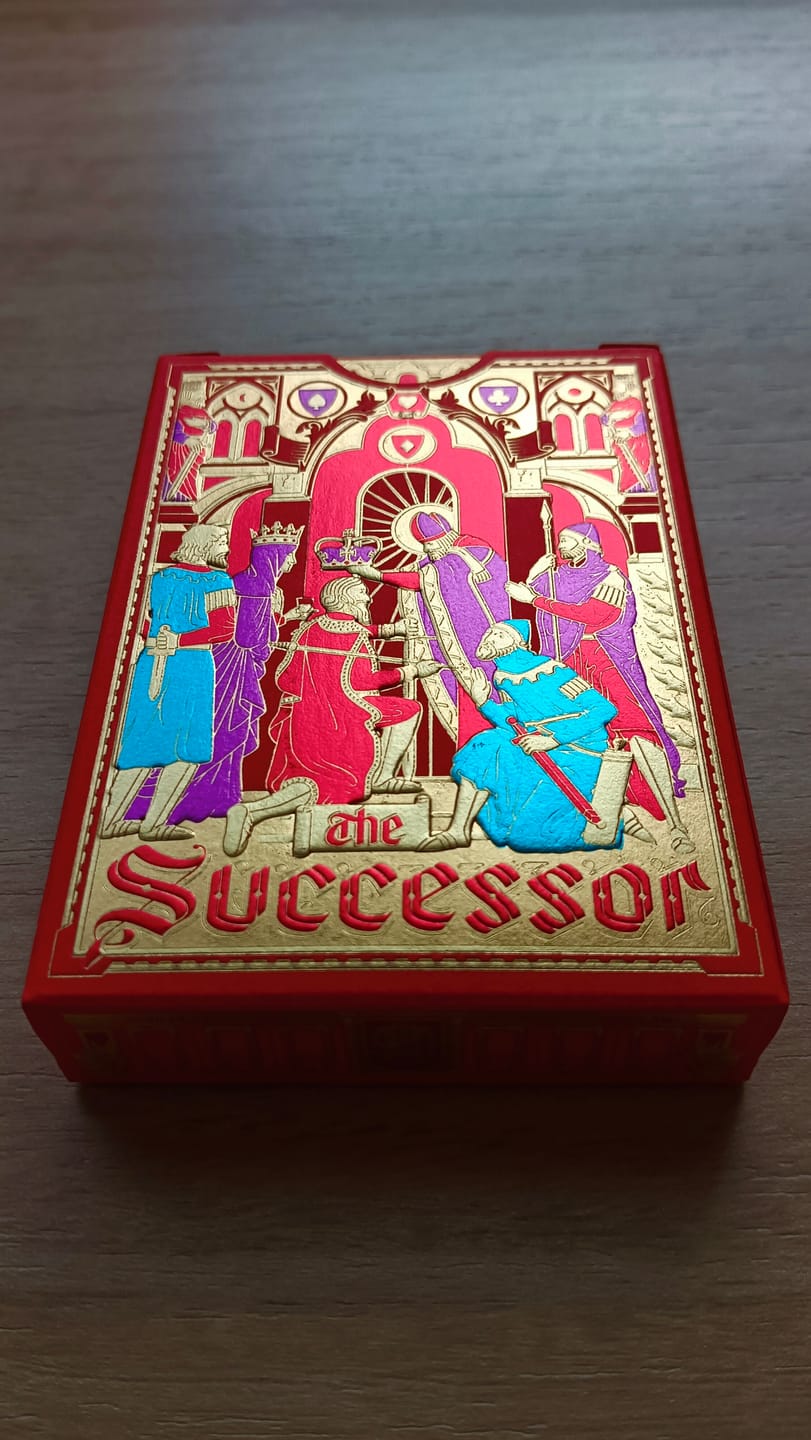 Customer photo review of The Successor Regal Red Edition Playing Cards
