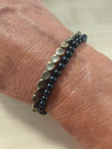 Customer photo review of Obsidian Necklace- Nature