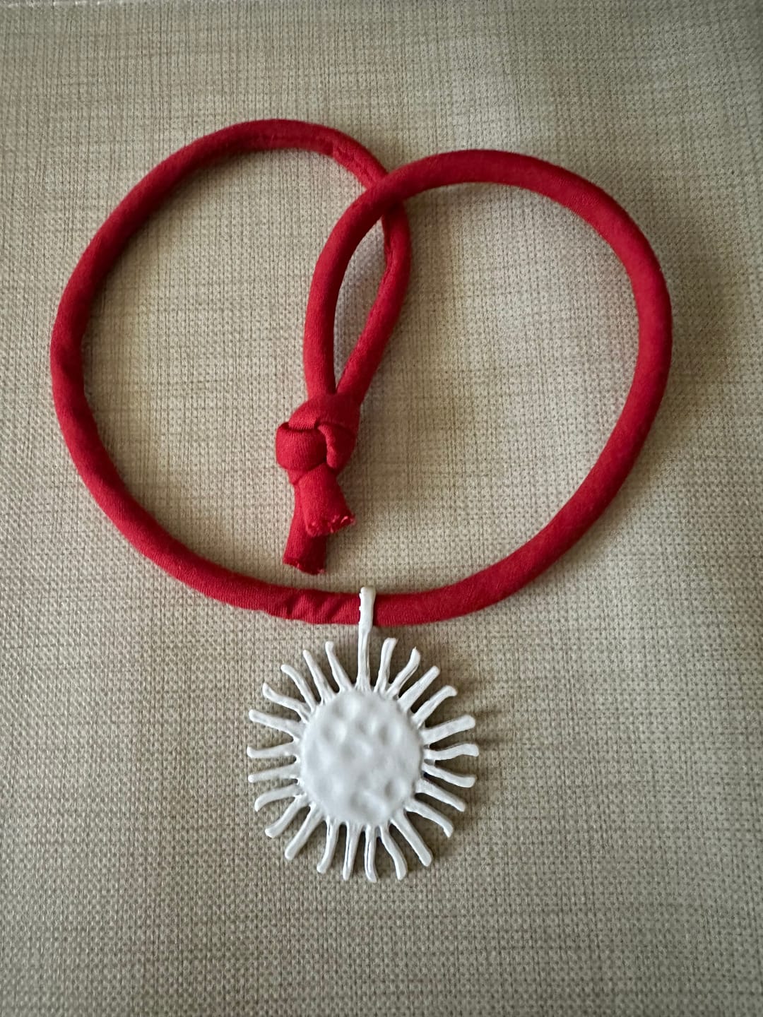 Customer photo review of CORDONCINO LINO ROSSO