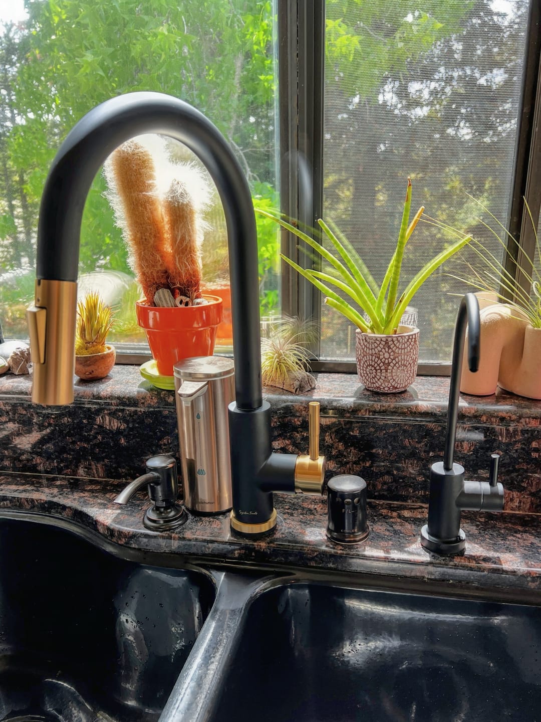 Customer photo review of Imperium Touch Kitchen Faucet with Gooseneck Pull-Down Sprayer