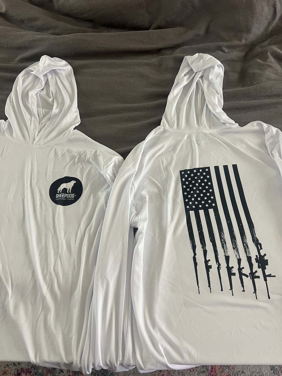 Customer photo review of Custom Hooded UPF Shirt