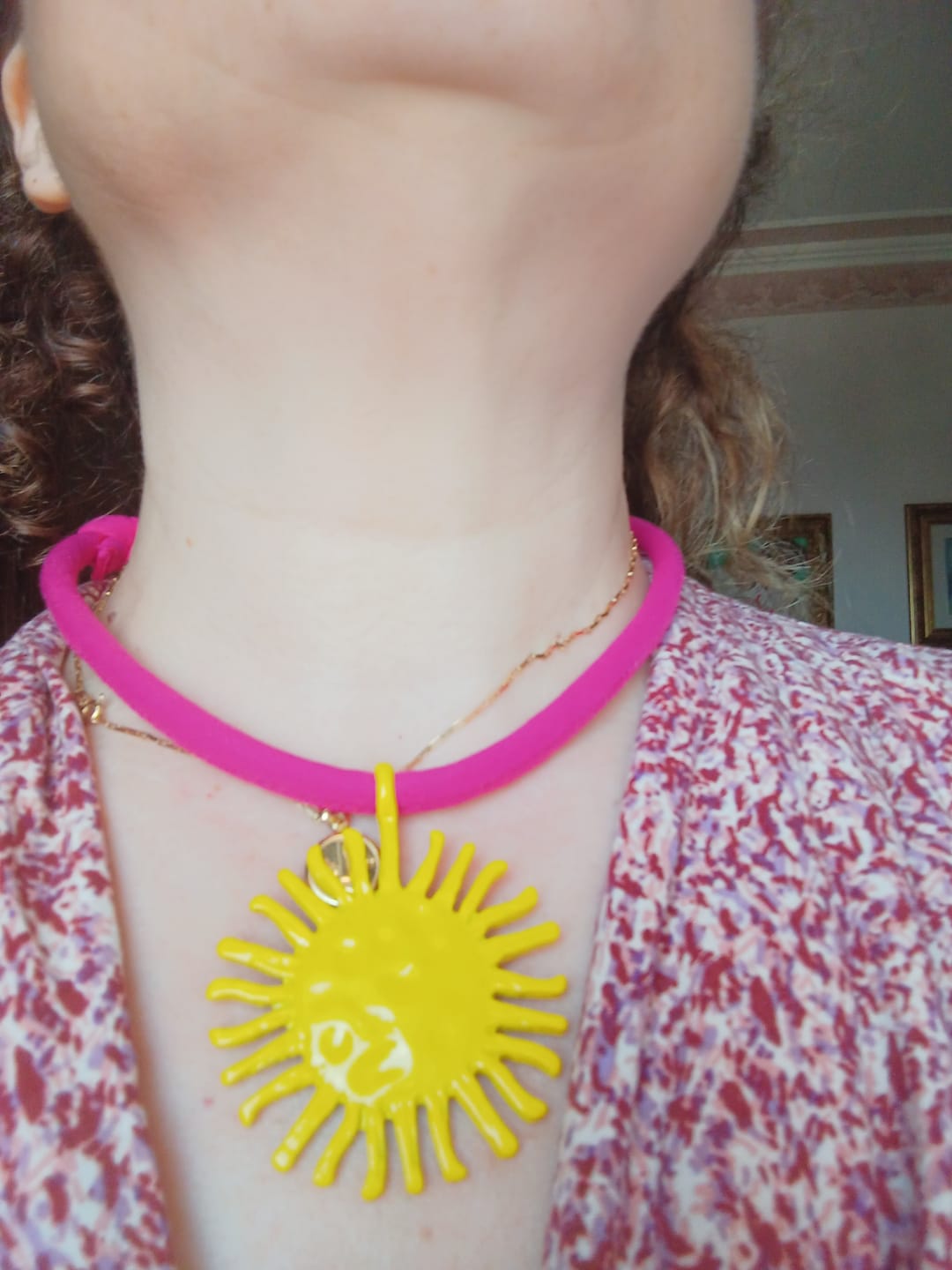 Customer photo review of CIONDOLO SOLE GIALLO