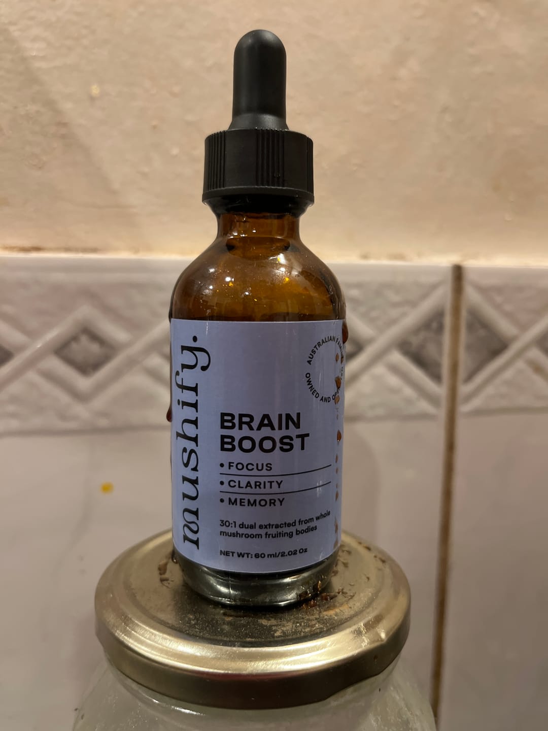 Customer photo review of Brain Boost - Lion's mane & Rosemary