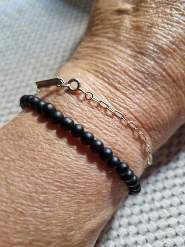 Customer photo review of Obsidian Bracelet