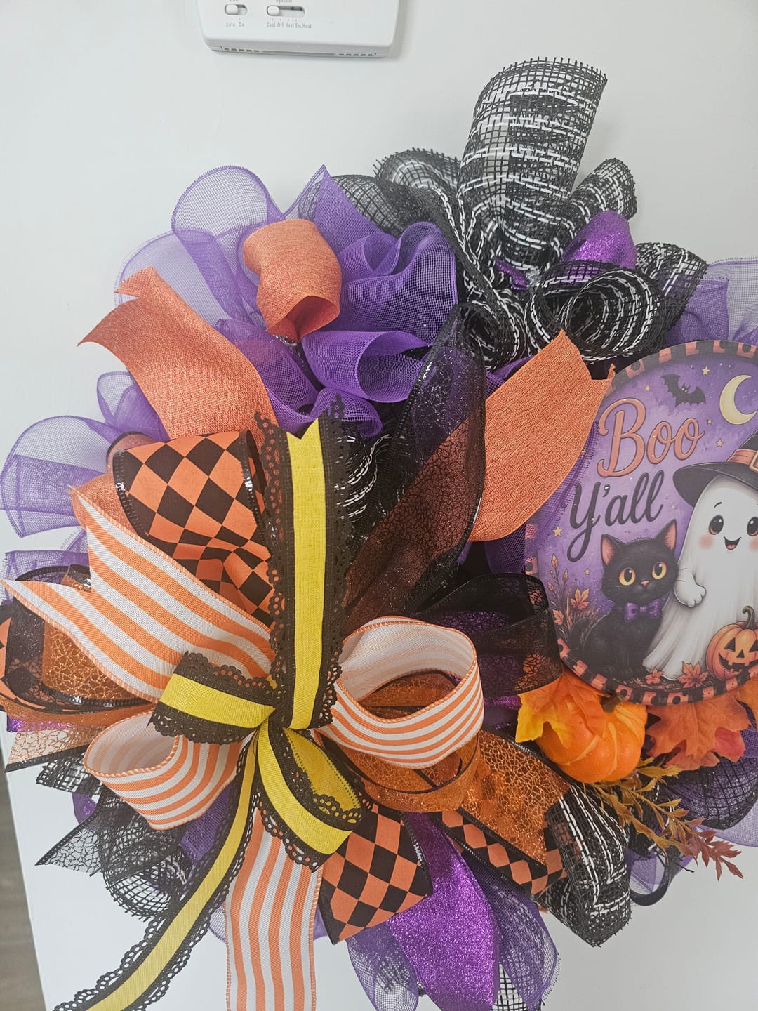 Customer photo review of 10.25"X10Yd Tinsel/Foil Wide Border Mesh Black RY850702
