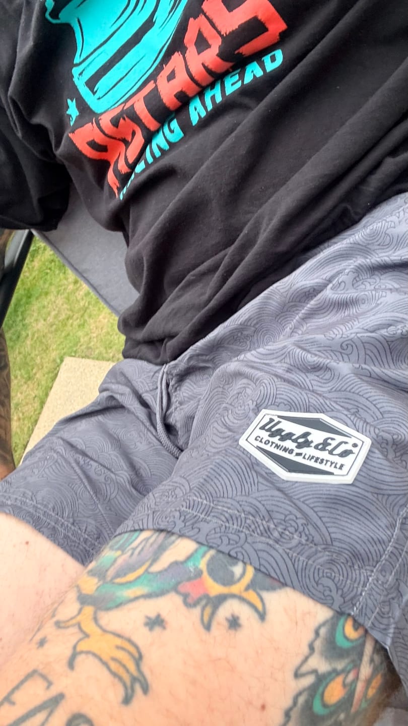 Customer photo review of Blue Diamond Swim Shorts