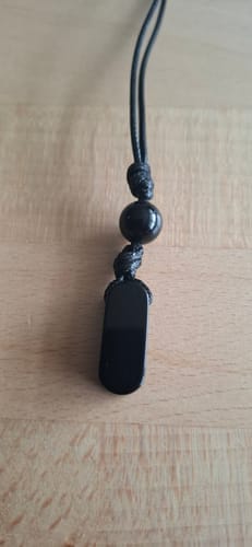Customer photo review of Obsidian Necklace- Nature